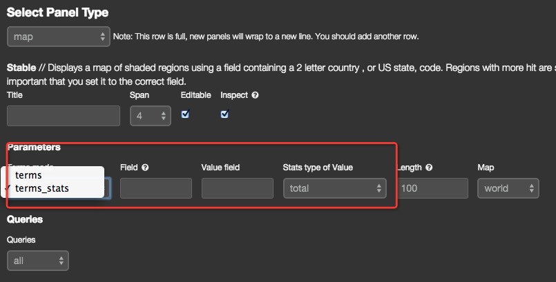 map panel setting